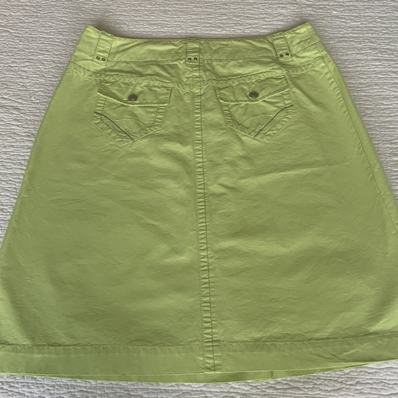 ADDITION ELLE LIGHT GREEN COTTON A-LINE SKIRT / SIZE 16 - Picture 3 of 7